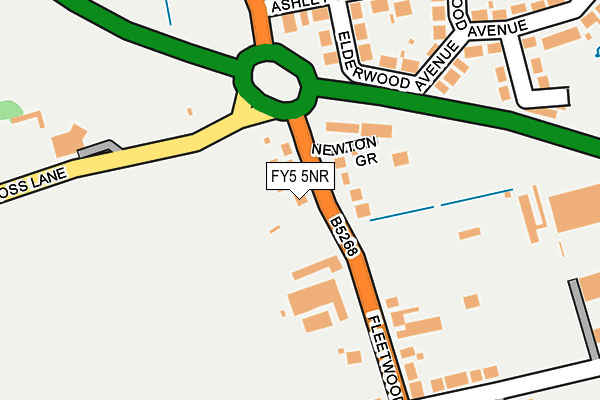 FY5 5NR map - OS OpenMap – Local (Ordnance Survey)