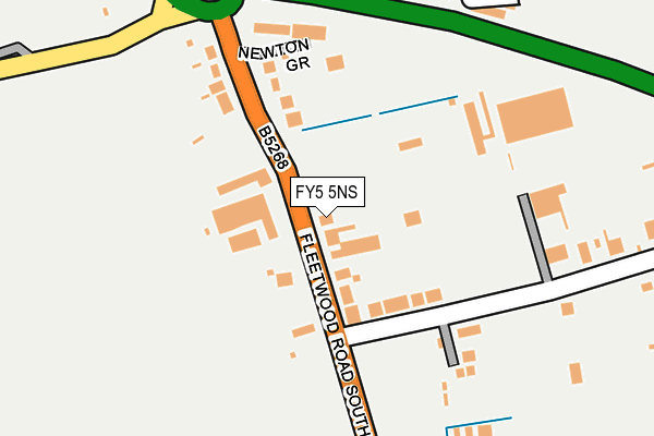 FY5 5NS map - OS OpenMap – Local (Ordnance Survey)