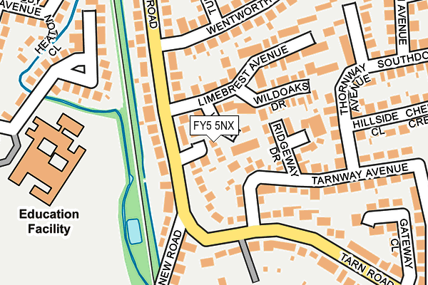 FY5 5NX map - OS OpenMap – Local (Ordnance Survey)