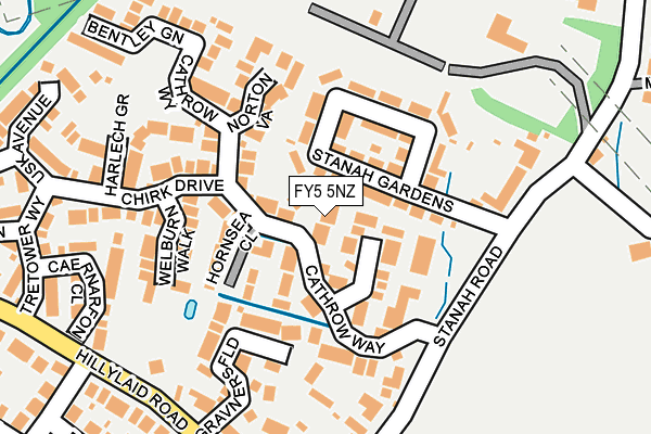 FY5 5NZ map - OS OpenMap – Local (Ordnance Survey)