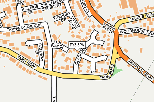 FY5 5PA map - OS OpenMap – Local (Ordnance Survey)