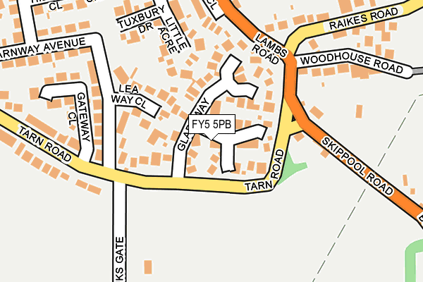FY5 5PB map - OS OpenMap – Local (Ordnance Survey)