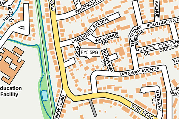 FY5 5PG map - OS OpenMap – Local (Ordnance Survey)