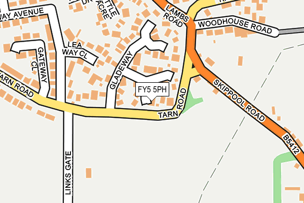 FY5 5PH map - OS OpenMap – Local (Ordnance Survey)