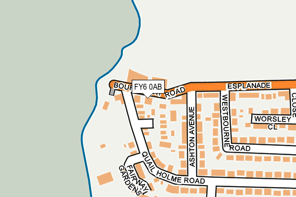 FY6 0AB map - OS OpenMap – Local (Ordnance Survey)