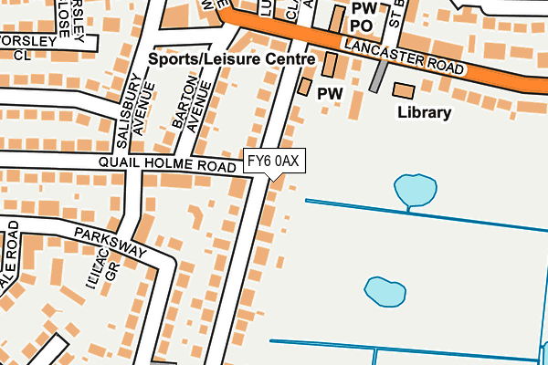 FY6 0AX map - OS OpenMap – Local (Ordnance Survey)