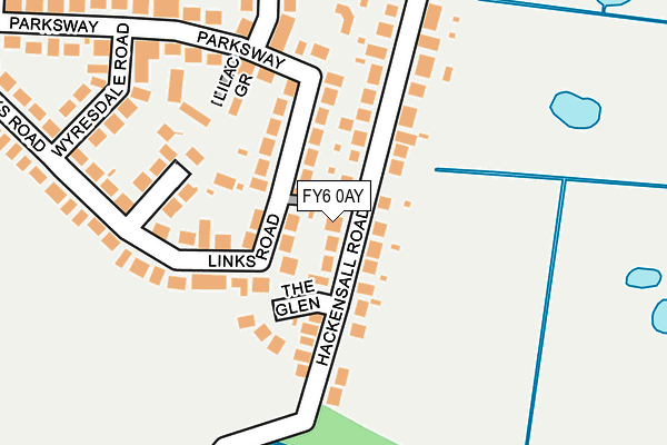 FY6 0AY map - OS OpenMap – Local (Ordnance Survey)