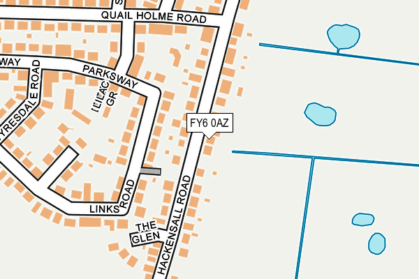 FY6 0AZ map - OS OpenMap – Local (Ordnance Survey)