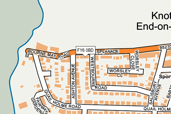 FY6 0BD map - OS OpenMap – Local (Ordnance Survey)