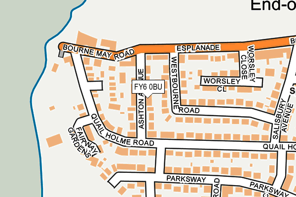 FY6 0BU map - OS OpenMap – Local (Ordnance Survey)