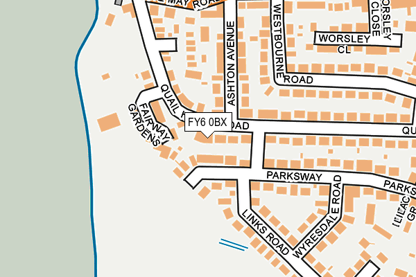 FY6 0BX map - OS OpenMap – Local (Ordnance Survey)