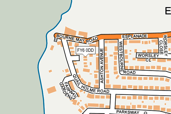 FY6 0DD map - OS OpenMap – Local (Ordnance Survey)