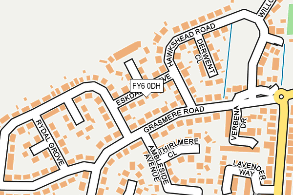FY6 0DH map - OS OpenMap – Local (Ordnance Survey)