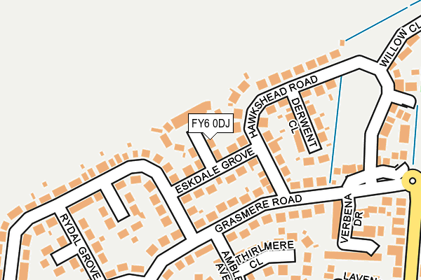 FY6 0DJ map - OS OpenMap – Local (Ordnance Survey)