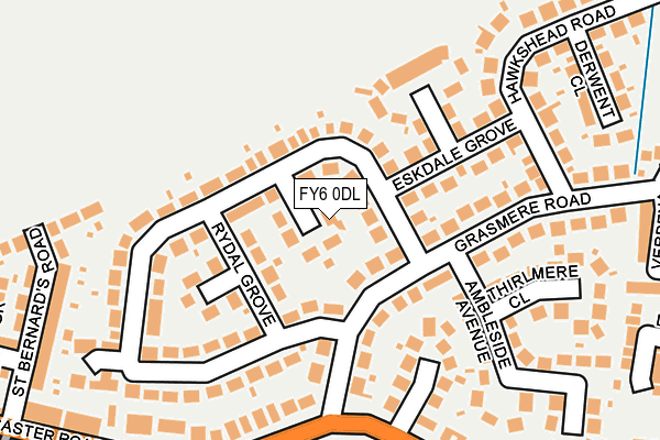FY6 0DL map - OS OpenMap – Local (Ordnance Survey)