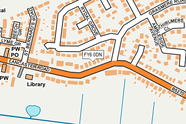 FY6 0DN map - OS OpenMap – Local (Ordnance Survey)