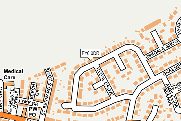 FY6 0DR map - OS OpenMap – Local (Ordnance Survey)