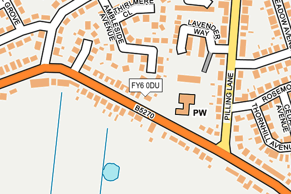 FY6 0DU map - OS OpenMap – Local (Ordnance Survey)