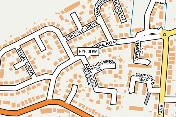 FY6 0DW map - OS OpenMap – Local (Ordnance Survey)