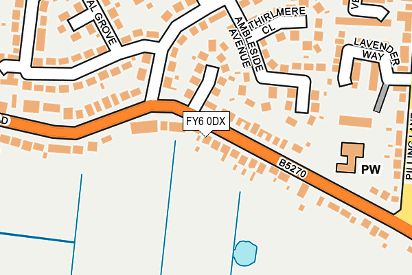 FY6 0DX map - OS OpenMap – Local (Ordnance Survey)