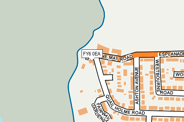 FY6 0EA map - OS OpenMap – Local (Ordnance Survey)
