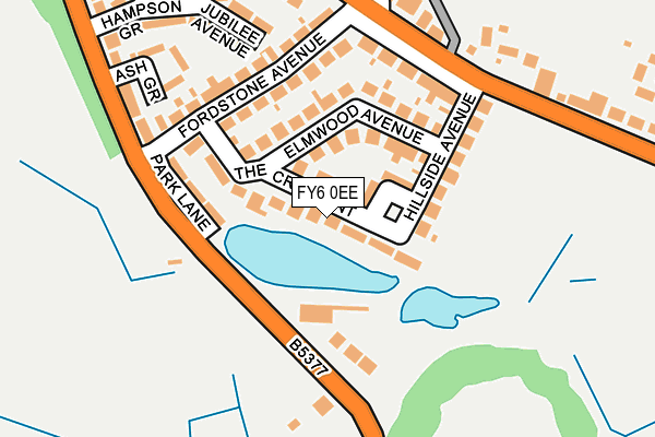FY6 0EE map - OS OpenMap – Local (Ordnance Survey)