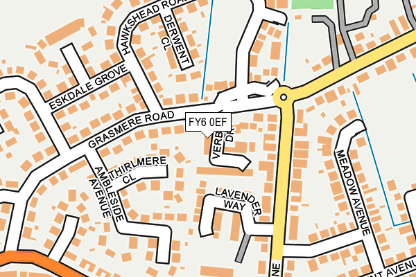 FY6 0EF map - OS OpenMap – Local (Ordnance Survey)