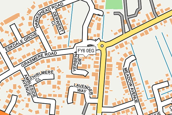 FY6 0EG map - OS OpenMap – Local (Ordnance Survey)