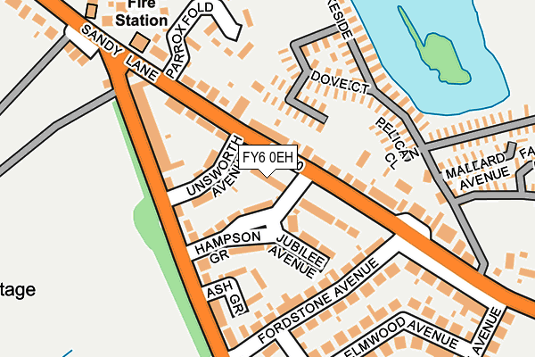 FY6 0EH map - OS OpenMap – Local (Ordnance Survey)