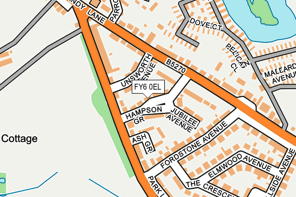 FY6 0EL map - OS OpenMap – Local (Ordnance Survey)