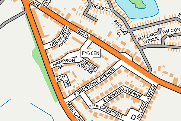 FY6 0EN map - OS OpenMap – Local (Ordnance Survey)