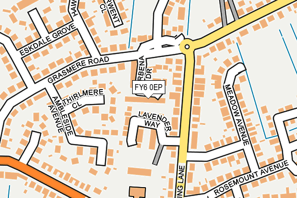 FY6 0EP map - OS OpenMap – Local (Ordnance Survey)
