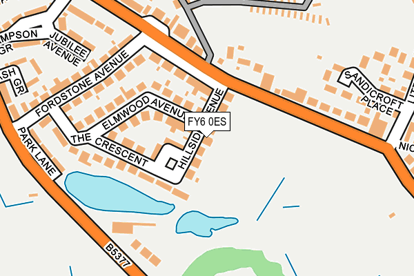 FY6 0ES map - OS OpenMap – Local (Ordnance Survey)