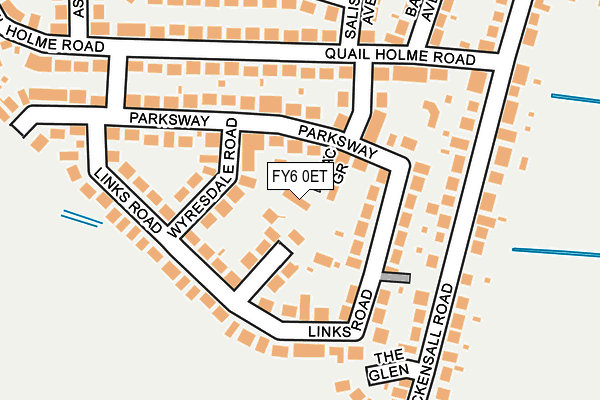 FY6 0ET map - OS OpenMap – Local (Ordnance Survey)