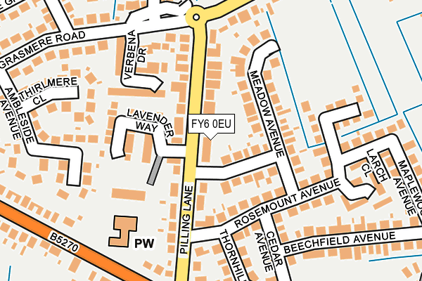 FY6 0EU map - OS OpenMap – Local (Ordnance Survey)