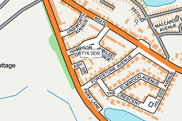 FY6 0EW map - OS OpenMap – Local (Ordnance Survey)