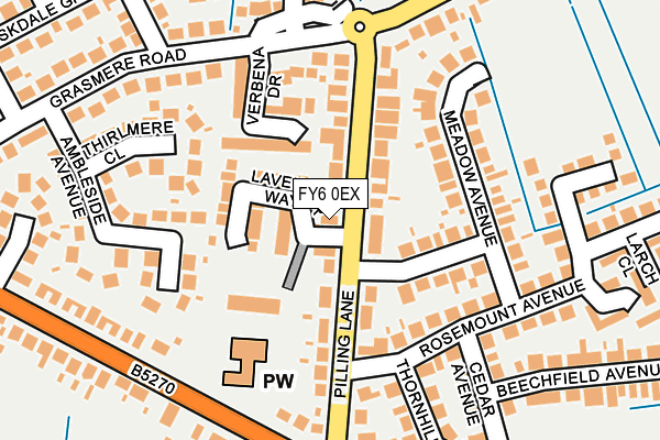 FY6 0EX map - OS OpenMap – Local (Ordnance Survey)