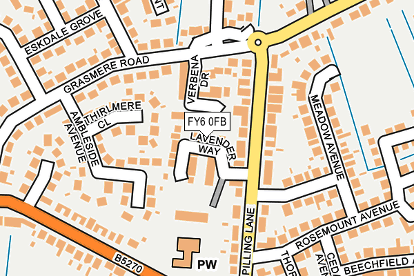 FY6 0FB map - OS OpenMap – Local (Ordnance Survey)