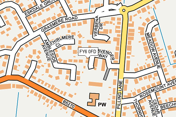FY6 0FD map - OS OpenMap – Local (Ordnance Survey)