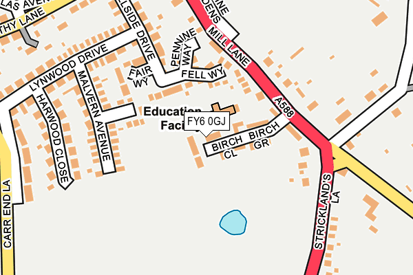 FY6 0GJ map - OS OpenMap – Local (Ordnance Survey)