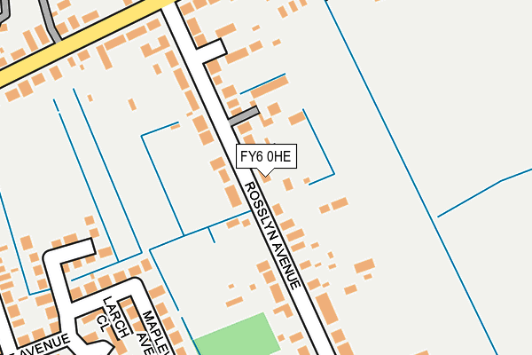 FY6 0HE map - OS OpenMap – Local (Ordnance Survey)