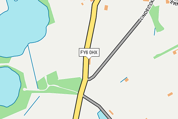 FY6 0HX map - OS OpenMap – Local (Ordnance Survey)