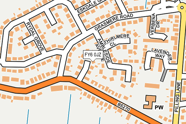 FY6 0JZ map - OS OpenMap – Local (Ordnance Survey)