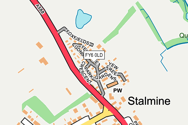 FY6 0LD map - OS OpenMap – Local (Ordnance Survey)