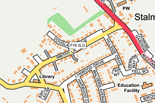 FY6 0LG map - OS OpenMap – Local (Ordnance Survey)