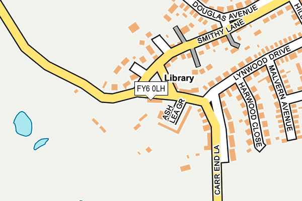 FY6 0LH map - OS OpenMap – Local (Ordnance Survey)