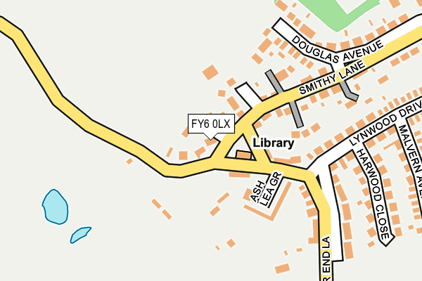 FY6 0LX map - OS OpenMap – Local (Ordnance Survey)