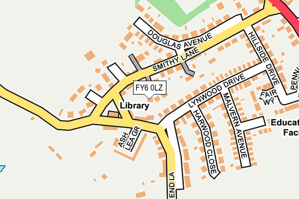 FY6 0LZ map - OS OpenMap – Local (Ordnance Survey)