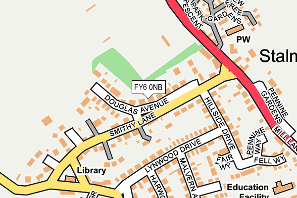 FY6 0NB map - OS OpenMap – Local (Ordnance Survey)