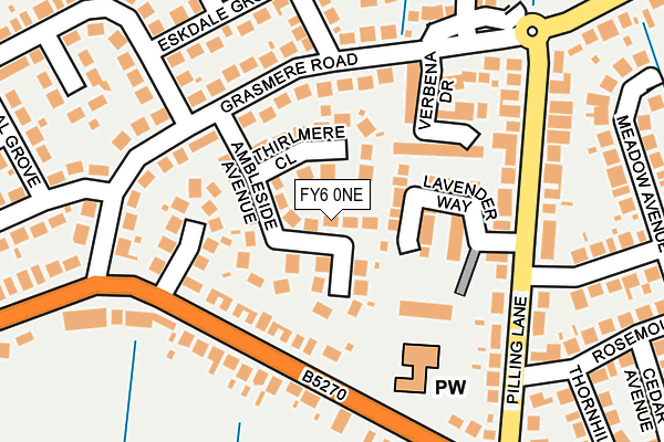 FY6 0NE map - OS OpenMap – Local (Ordnance Survey)